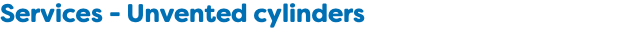 Services - Unvented cylinders